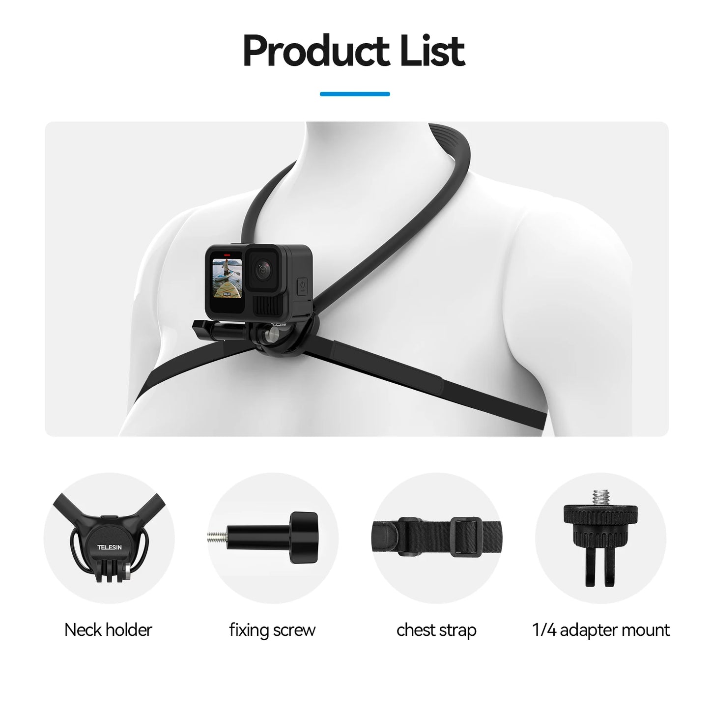 TELESIN Neck Mount