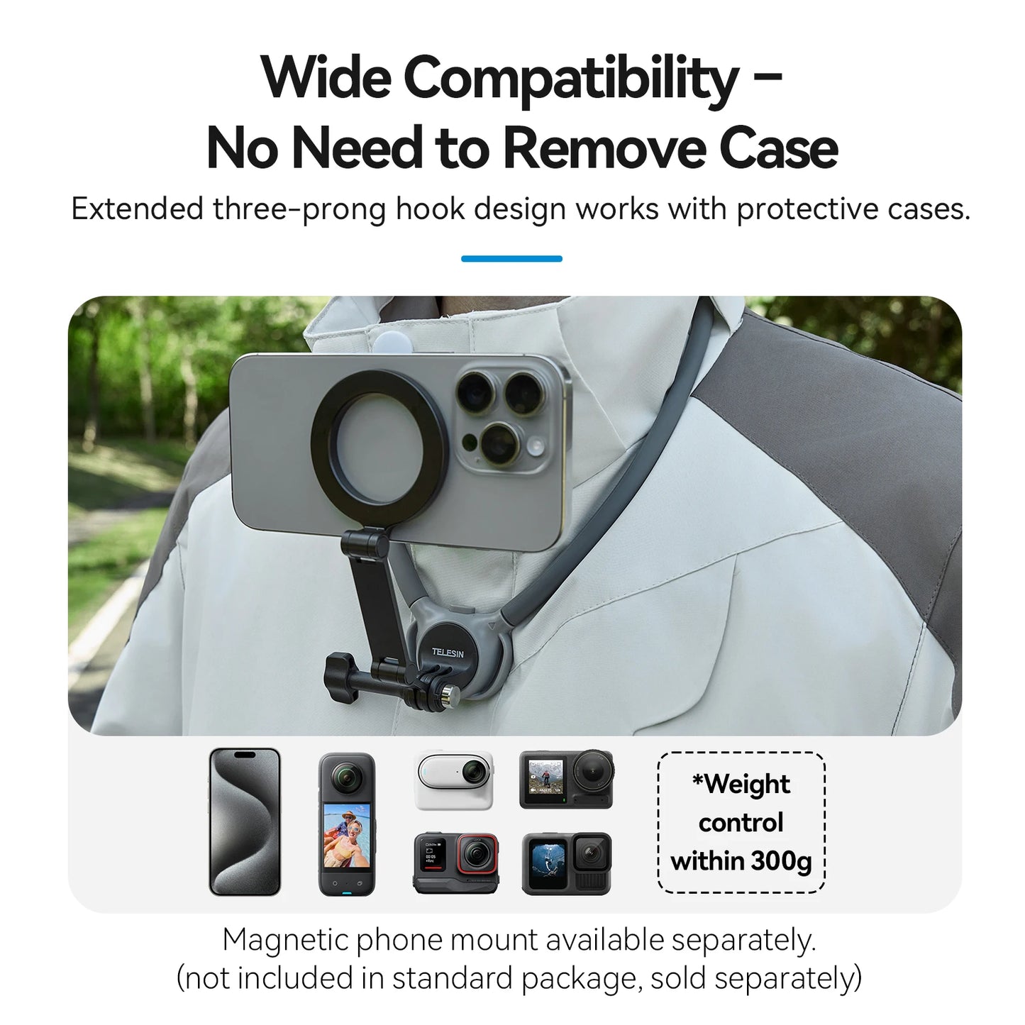 TELESIN Neck Mount
