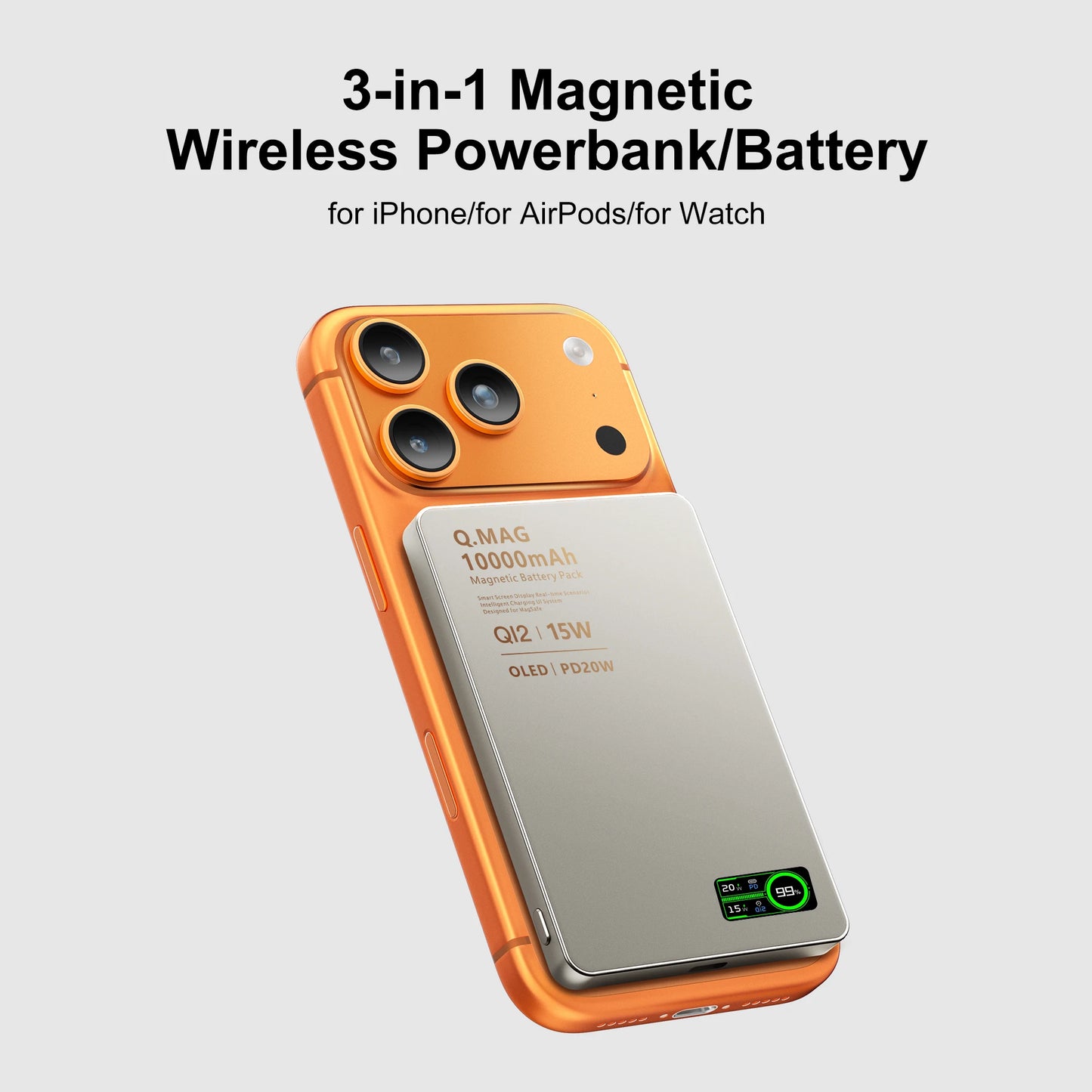 CrownQu Magnetic Power Bank