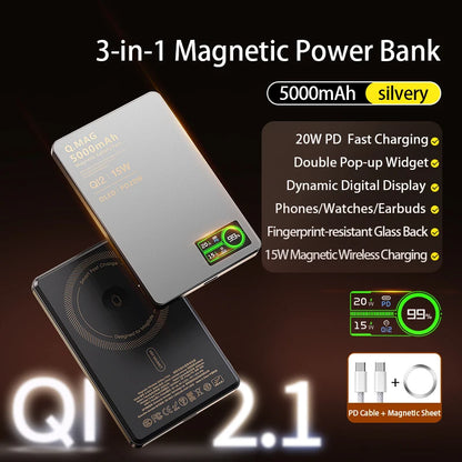 CrownQu Magnetic Power Bank